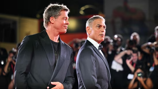 George Clooney has refuted allegations that he and Brad Pitt received more than $35 million each for their roles in “Wolfs.”